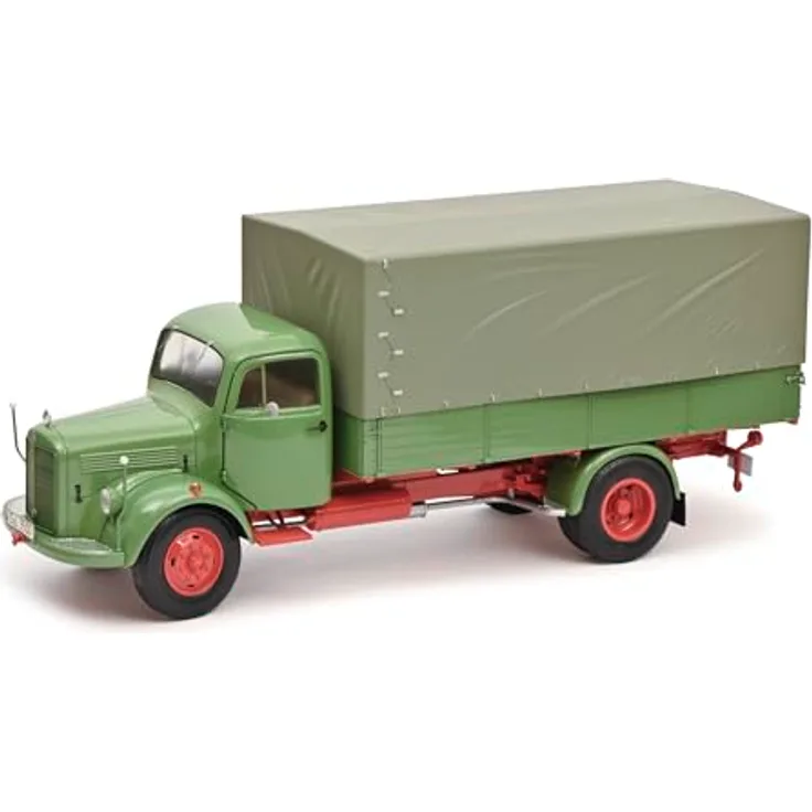 Schuco 450050100 Modellfahrzeug, grün - Classic Langhauber-LKW im Maßstab 1:43