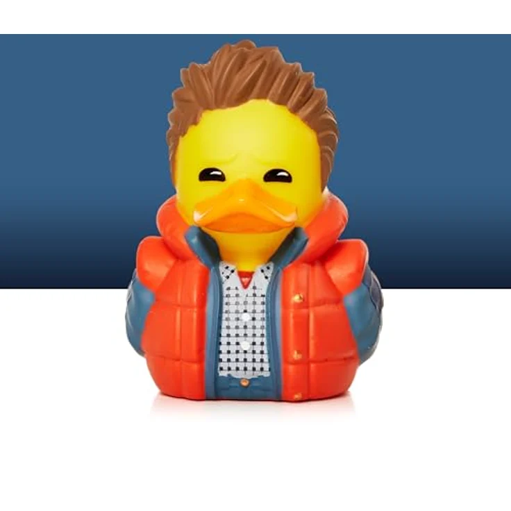 TUBBZ Kleine Marty McFly Sammelbare Vinyl-Gummientenfigur - Offizielles Zurück in die Zukunft Merchandise - Retro Action Filme & TV, Mini-TUBBZ, 5 cm groß, ideal für Sammler mit begrenztem Platz, offiziell lizenziert. – Bild 4