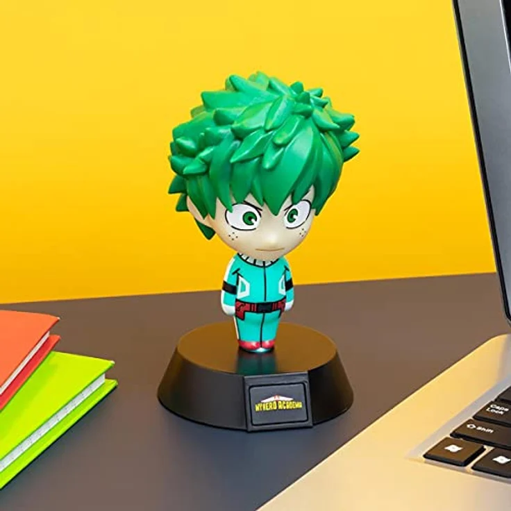 Paladone My Hero Academia 3D Leuchte Icon Light Izuku Midoriya grün, Bedruckt, 100% Kunststoff, mit LEDs, im Sichtkarton. – Bild 4
