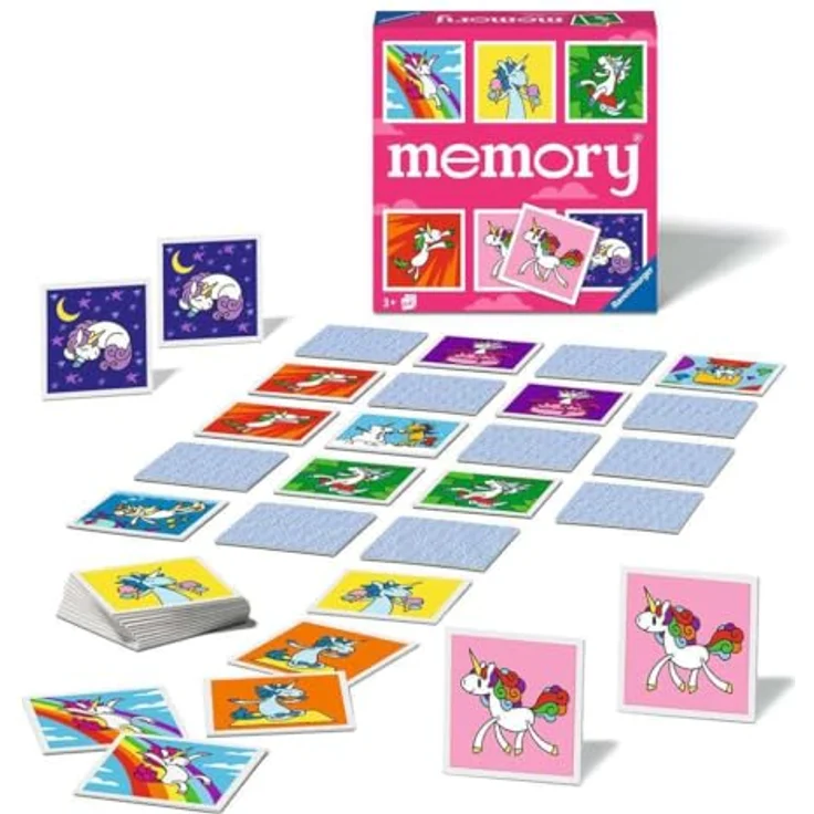 Ravensburger memory® Einhörner - 20924 - der Spieleklassiker für Einhorn-Fans, Merkspiel für 2-8 Spieler ab 3 Jahren – Bild 3