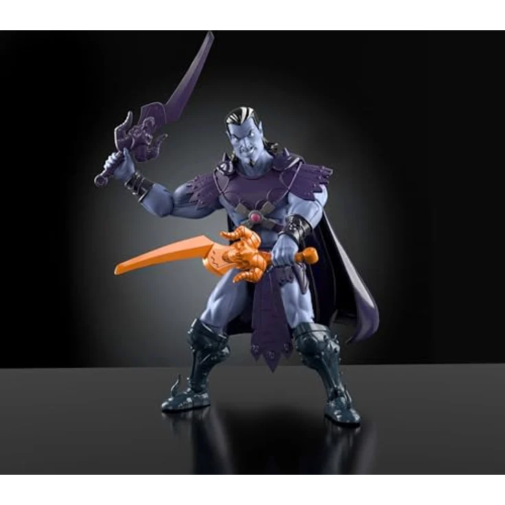 Masters of the Universe Origins Keldor-Actionfigur, 14 cm, detailreiches Design mit abnehmbarem Umhang und 2 Schwertern, 200X Cartoon Collection, JHK03 – Bild 5