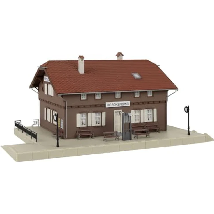 FALLER 191822 Bahnhof Hirschsprung H0 Gebäude mit Maßstab 1:87, Moderat Schwierigkeitsgrad 298 x 160 x 126 mm – Bild 1