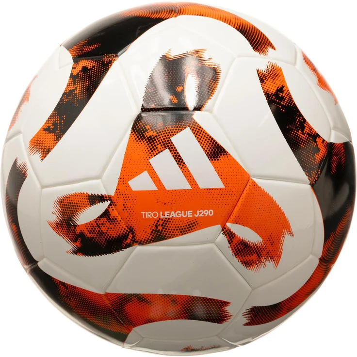 adidas Fußball Tiro Junior 290 League weiß und rot, nahtlose Konstruktion, Butylblase – Bild 1