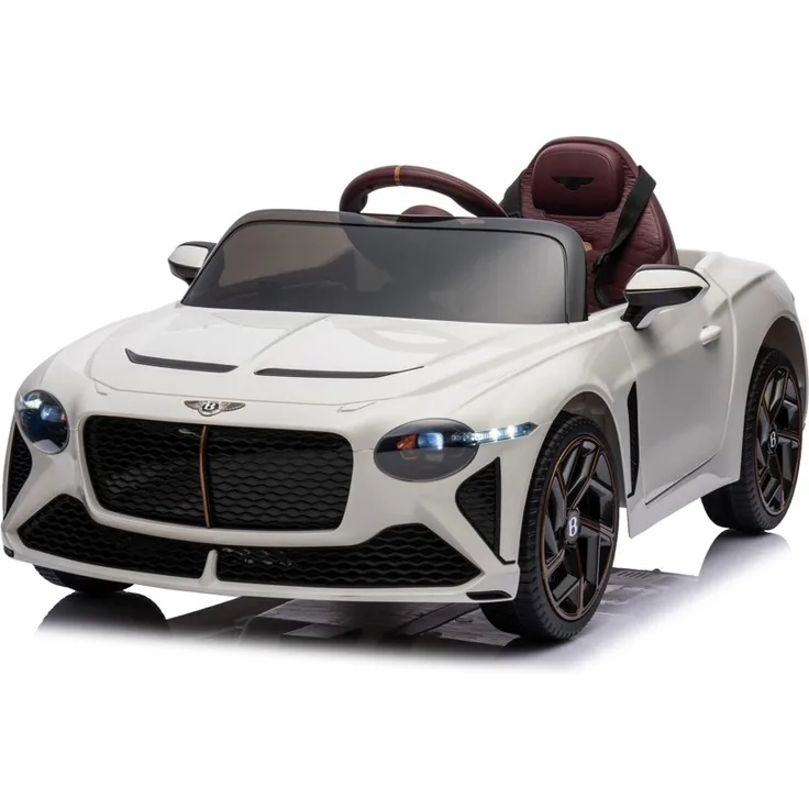 schnaeppchenmeile-online Kinder Elektroauto Bentley Bacalar 12V +vier Motoren+LED+Audio+FB, weiß, mit 3 einstellbaren Geschwindigkeiten und LED-Beleuchtung