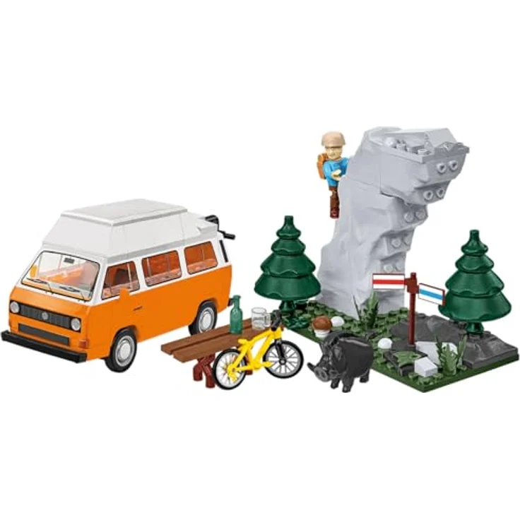 COBI Volkswagen T3 Camper Van, Modellfahrzeug aus Bausteinen, Made in EU – Bild 1