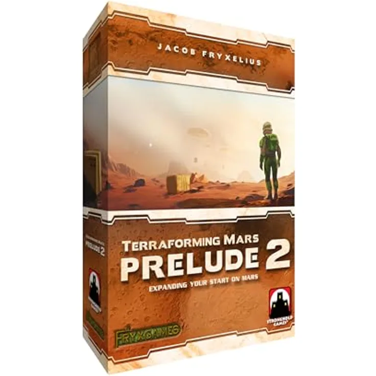 Stronghold Games Terraforming Mars: Prelude 2, Brettspiel-Erweiterung für 1–5 Spieler, ab 14 Jahren, 90–120 Minuten Spieldauer, Braun und Beige