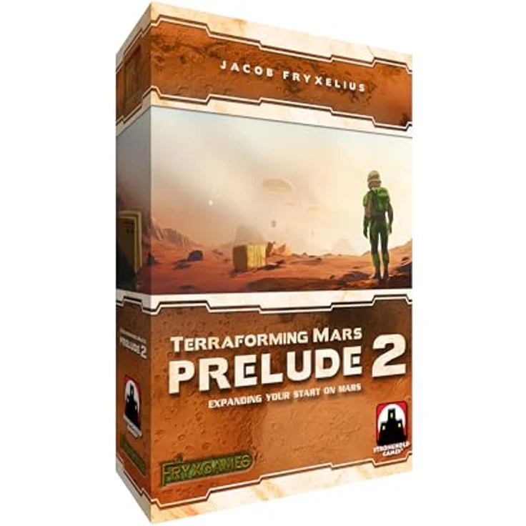 Stronghold Games Terraforming Mars: Prelude 2, Brettspiel-Erweiterung für 1–5 Spieler, ab 14 Jahren, 90–120 Minuten Spieldauer, Braun und Beige – Bild 1