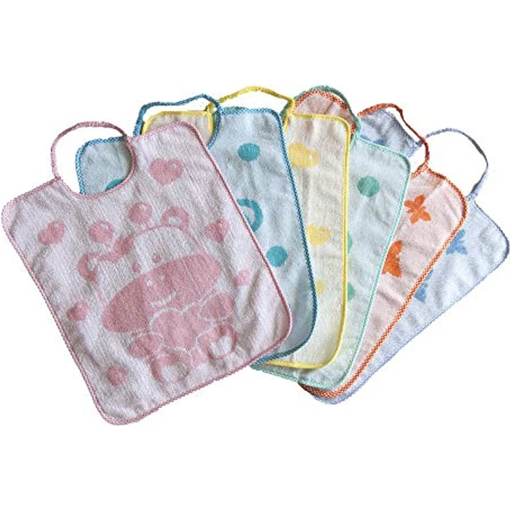 Bubabù Lätzchen Dumbo aus weichem Frottee Jacquard mit Gummi – Bild 2