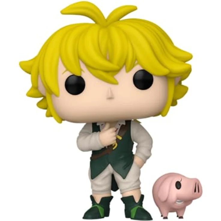 Funko POP! & Buddy: Sieben Todsünden - Meliodas mit Hawk - Sammelfigur aus Vinyl - Offizielle Merchandise - Ideale Sammler-Größe - Hochwertiges Material - Perfektes Geschenk für Anime-Fans, 9,5 cm - Funko – Bild 2