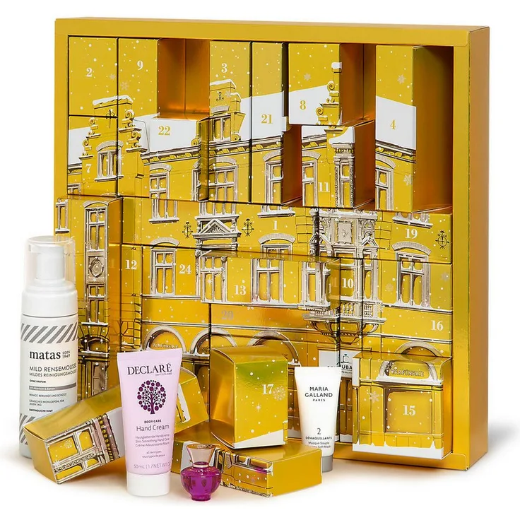 Schuback Parfümerien Adventskalender 2025, Damen Kalender mit 24 Kosmetik- und Pflegeprodukten, exklusive Düfte und Beauty-Accessoires