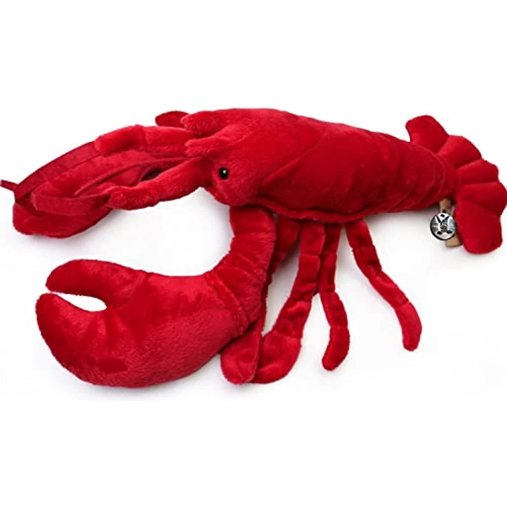 Kuscheltiere.biz Hummer rot Kuscheltier Krebs Zehnfußkrebs Plüschtier Plüschhummer Marus - Hochwertiger Polyesterplüsch, realistisches Design, 38 cm Länge, waschbar bei 30°C – Bild 2