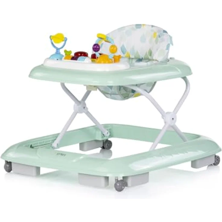 Chipolino Lauflernhilfe Baby Steps, klappbar mit Musik-Spielpanel, 360° drehbaren Vorderrädern, teal – Bild 2