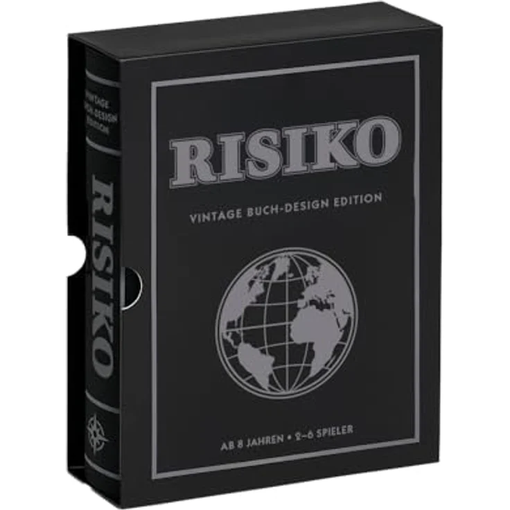 Gomazing Risiko Vintage Buch Design Edition, Strategiespiel mit Weltkarte, 6 Armeen in Aufbewahrungsboxen, für 2-6 Spieler ab 10 Jahren – Bild 1