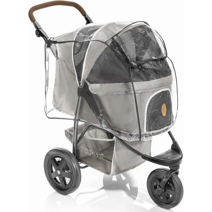 Zamboo Kinderwagen-Regenschutzhülle TOGfit, Universal Regenschutz für Hundebuggy Regenverdeck Hundewagen, wetterfest und atmungsaktiv, transparent - Preisvergleich – Bild 1