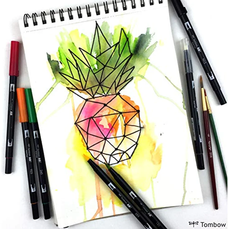 Tombow ABT Dual Brush Pens Blender, farblos ABT-N000 n00, für Farbverläufe und exakte Linienführung – Bild 3