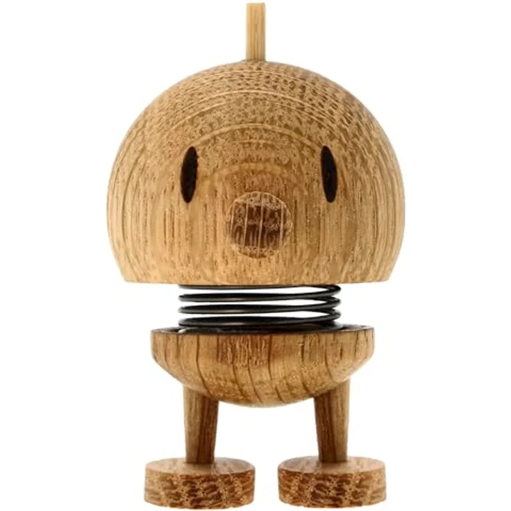 Hoptimist Bumble Mini XS, Sammelfigur aus Eiche und Stahl, 5,9 cm, dänisches Design – Bild 1