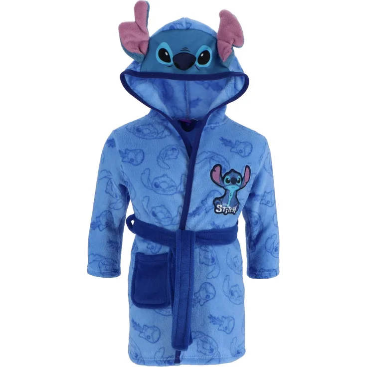 Lilo & Stitch Kinderbademantel Coral Fleece Bademantel für Kinder