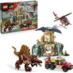 LEGO Jurassic World 76976, Spinosaurier & Quetzalcoatlus: Hubschrauber-Einsatz, 984 Teile, ab 8 Jahren, Maße 12x33x20 cm
