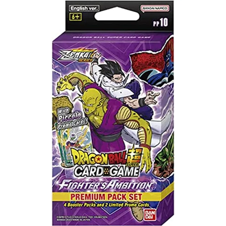 Dragon Ball Super TCG: ZENKAI Series 02 Fighter's Ambition Premium Pack Set [PP10]..