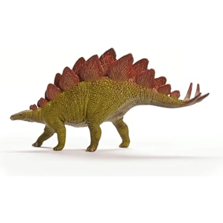 Schleich Stegosaurus (15040), Dinosaurier mit feuerroter Knochenplattenreihe, ca. 20 x 5 x 10,2 cm – Bild 3