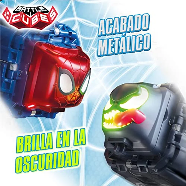 COLORBABY Battle Cubes Marvel 48081 - Battle Cubes Marvel Stadion mit exklusiven Spiderman Charakteren, Stein, Papier oder Schere, Spielzeug für Kinder – Bild 5