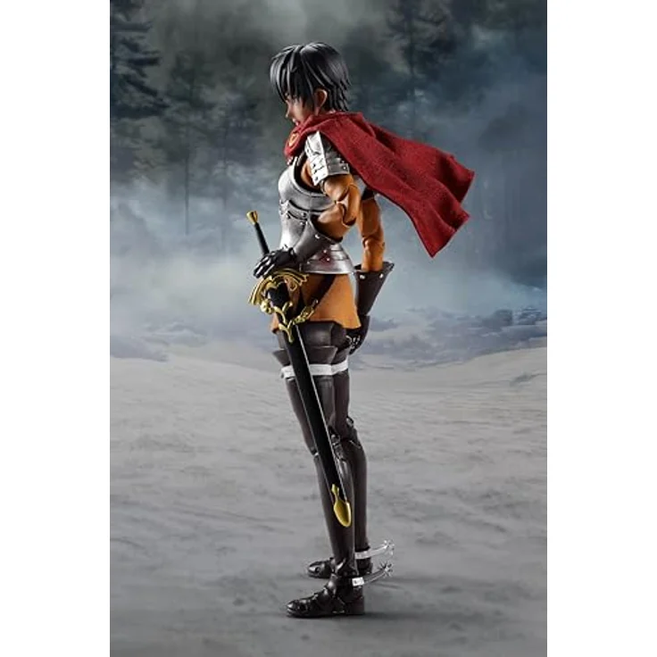 TAMASHII NATIONS Berserk - Casca (The Band of The Hawk) S.H.Figuarts Actionfigur mit austauschbaren Gesichtern und Händen, inklusive Helm und Stoffumhang – Bild 3