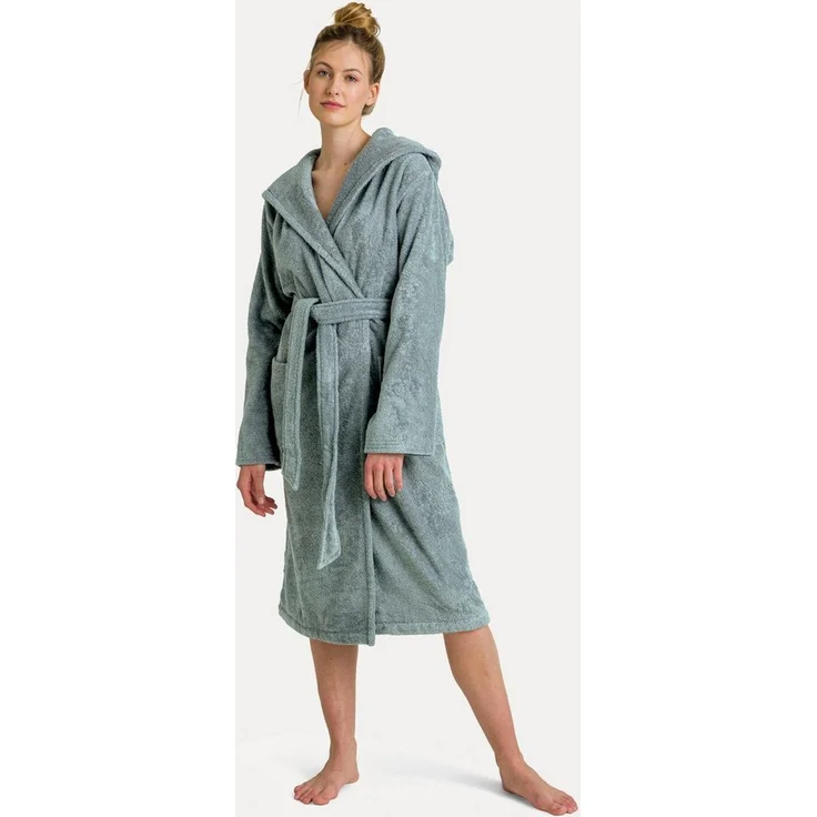 Möve Unisex-Bademantel Superwuschel Kapuze, Langform, Walkfrottee, in Uni - Preisvergleich – Bild 1