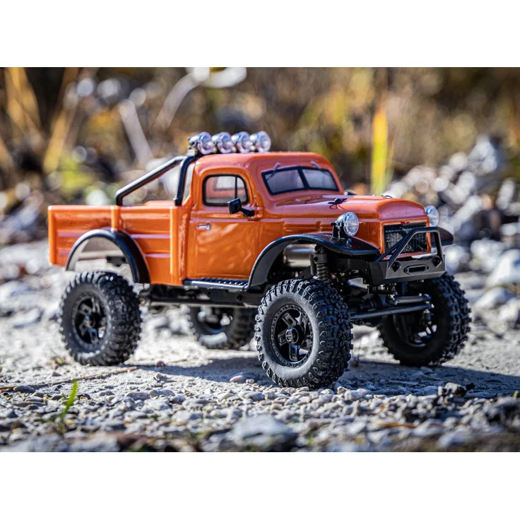 Absima RC-Auto 1:18 Elektro RC Modellauto Crawler Power Wagon V2, Kleine Maße - Großer In- und Outdoor Spaß, Blau
