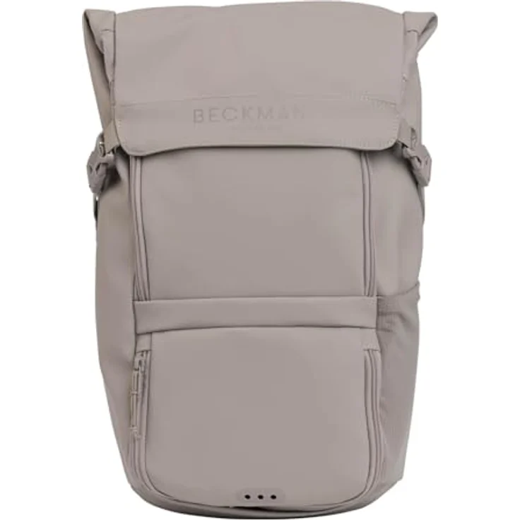 Beckmann Street Light, Schulrucksack mit 22 Litern Volumen, gepolstertem Laptopfach für 15 Zoll, Warm Grey – Bild 1