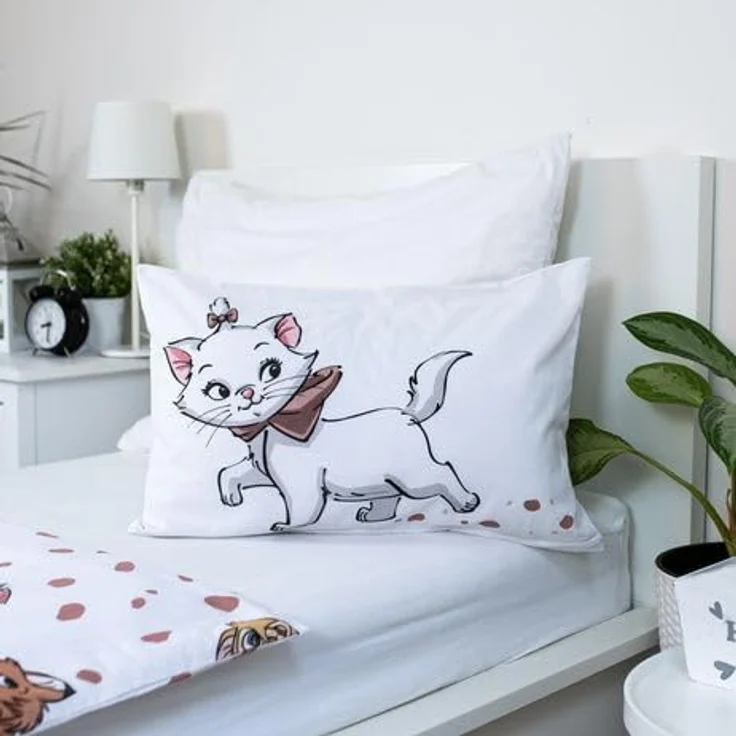 Jerry Fabrics Disney Aristocats Babybettwäsche, 2-teiliges Set mit Marie & Katzenfreunden, 100% Baumwolle, Bettdecke 100 x 135 cm + Kopfkissen 40 x 60 cm, pflegeleicht und atmungsaktiv – Bild 5