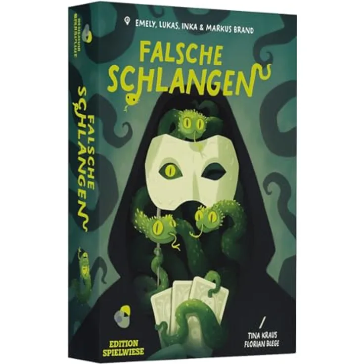 Edition SPIELWIESE Falsche Schlangen, Gesellschaftsspiel mit strategischem Bluff und Identitätsspiel-Dynamik, für 3–6 Spieler ab 8 Jahren