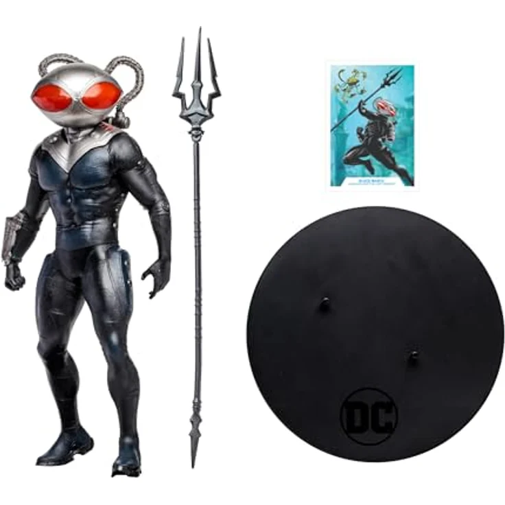 McFarlane Aquaman and The Lost Kingdom, 30 cm Megafig Actionfigur Black Manta mit 22 Artikulationspunkten und Sammelkarte – Bild 4