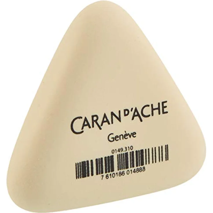 Caran d'Ache d´Ache Radiergummi Dreieckig Beige ohne Weichmacher, Größe: ca. 2,5cm, 6707.350, 149.310