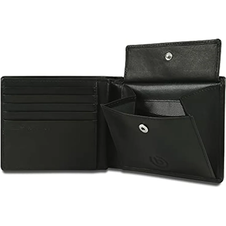 bugatti Primo Geldbeutel Männer RFID Leder - Geldbörse Herren Schwarz - Portmonaise Portemonnaie Portmonee Brieftasche Wallet Ledergeldbeutel – Bild 5