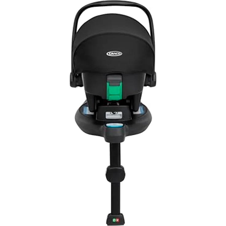 Graco SnugLite Babyschale, Midnight, mit Isofix-Basis, 360° drehbar, ab Geburt bis 13 kg, Safety Surround™ Seitenaufprallschutz – Bild 2