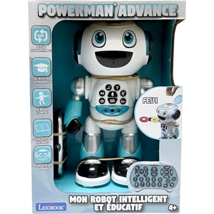 Lexibook Powerman Advance ROB28FR, Ferngesteuerter Roboter mit Programmierfunktion, interaktivem Lernen, Musik- und Tanzfunktion, Geschichten erzählen, Gestensteuerung – Bild 5