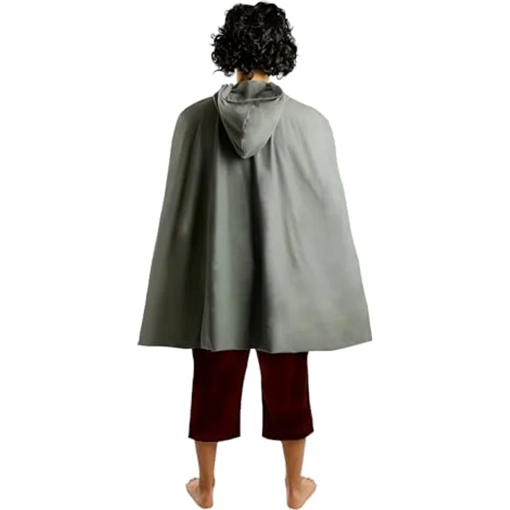 Funidelia Offizielles Frodo Kostüm - Der Herr der Ringe für Herren, Grau/Silber, Hemd mit Weste, Hose, Umhang, Ring, Größe L – Bild 3