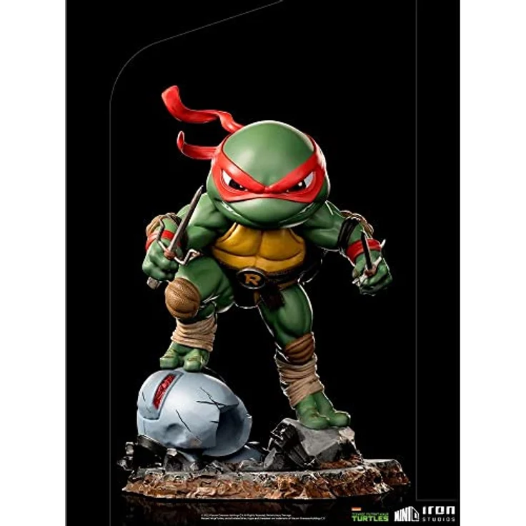 Iron Studios Teenage Mutant Ninja Turtles Mini Co. Raffaello, detailreiche Sammelfigur aus hochwertigem PVC, 16 cm hoch – Bild 8