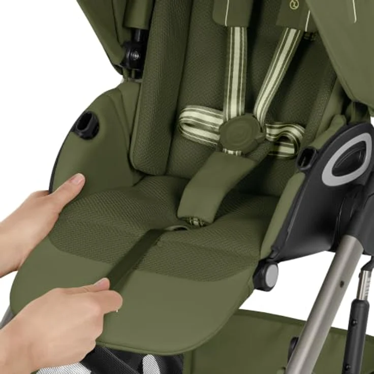 Cybex Talos S Lux Kinderwagen mit faltbarer Babywanne, 0-22 kg, Farbe: Almond Beige – Bild 10