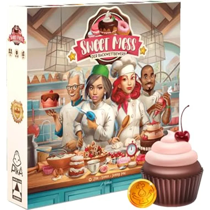 Skellig Games Sweet Mess - Backwettbewerb: Unterhaltsames Gesellschaftsspiel ab 10 Jahren, 1-4 Spieler, 45-90 Min. Spielspaß mit Strategie, Auszeichnungen und Solo-Player-Mode