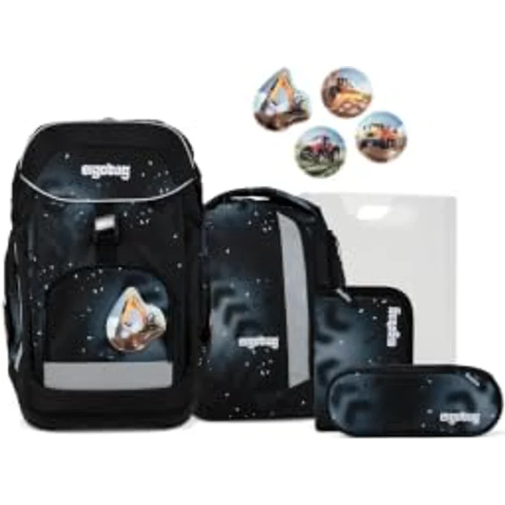ergobag Maxi Schulranzen Set FundBärment, 26 Liter Volumen, mit Your-Size-System und gepolsterten Schulterträgern – Bild 1