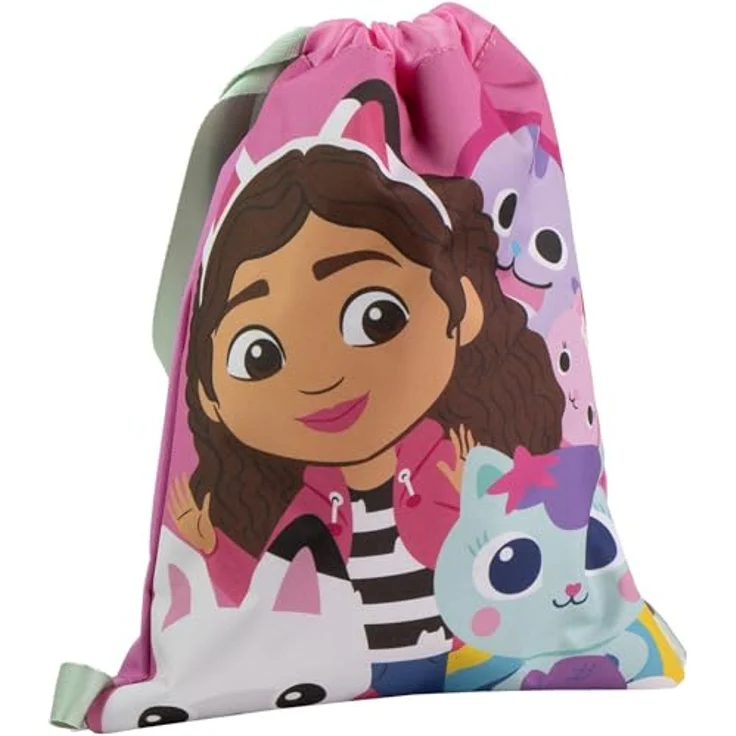 Gabby's Dollhouse Turnbeutel StyleBag, strapazierfähiger Sport- und Fitnessbeutel für Schule & Freizeit, leicht und reißfest – Bild 1