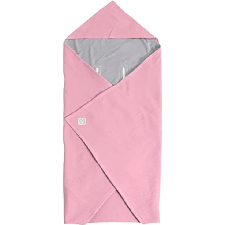 Kaiser Sunny Wrap Summer Einschlagdecke für Babyschalen, 85 x 85 cm, atmungsaktives Musselin, Birdal Rose – Bild 1