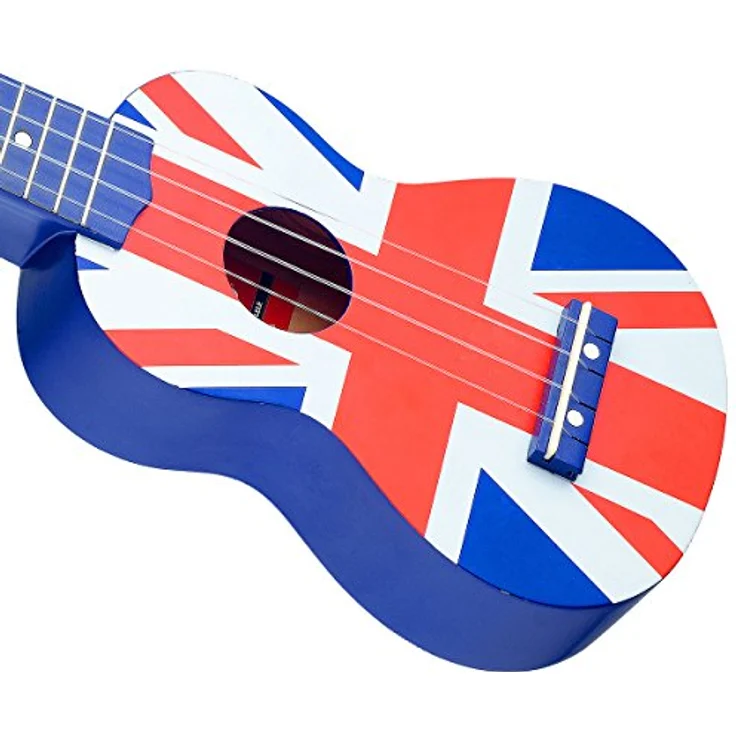 Stagg US-UK Sopran Ukulele UK Flagge mit Tasche + keepdrum Wandhalter – Bild 3