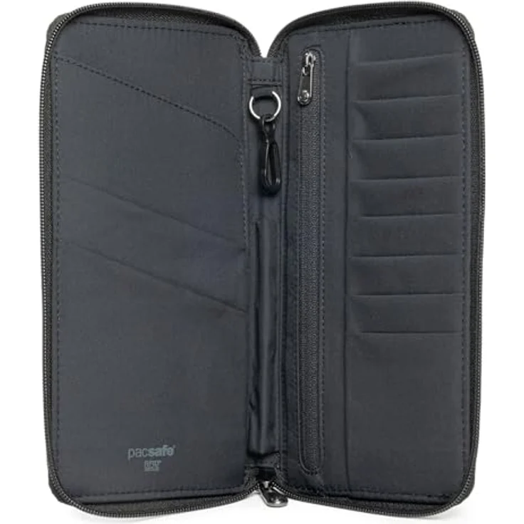Pacsafe, Herren, Portemonnaie, Travel Wallet, Schwarz – Bild 2