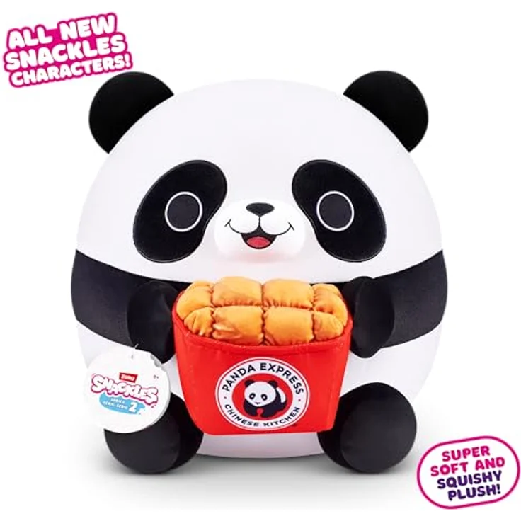 ZURU Snackles Serie 2, 35 cm Kuschelig-weiches Plüschspielzeug mit Snackmarken-Accessoire (Andy) für kreative Sammler – Bild 2