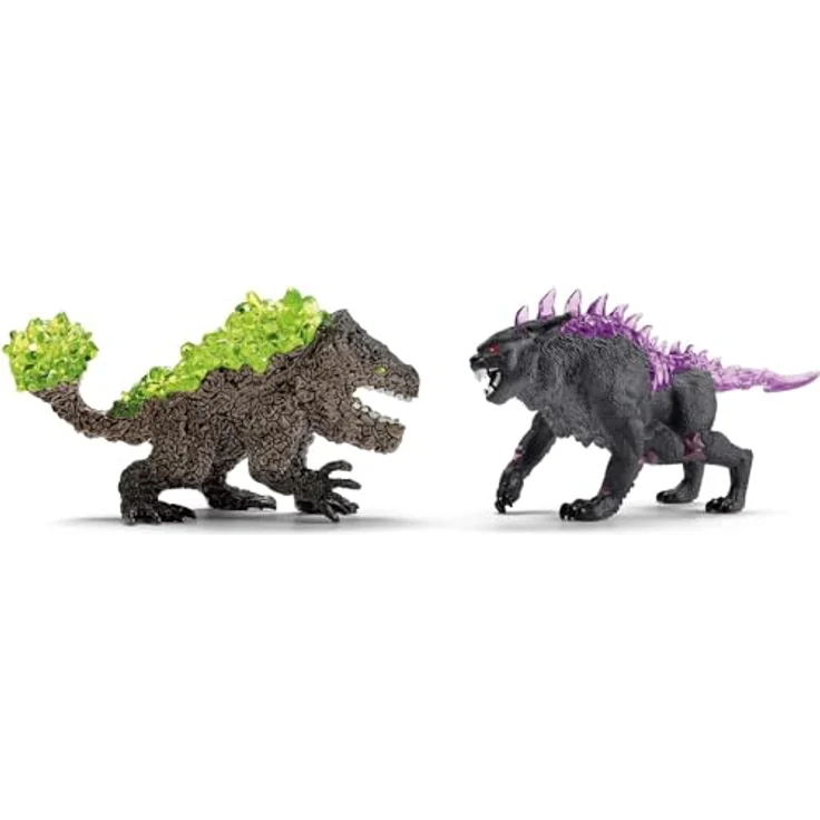 Schleich Schattenluchs vs Felsbrecher, Eldrador Creatures Set mit beweglichen Teilen, ca. 30 x 16 x 13,5 cm – Bild 3