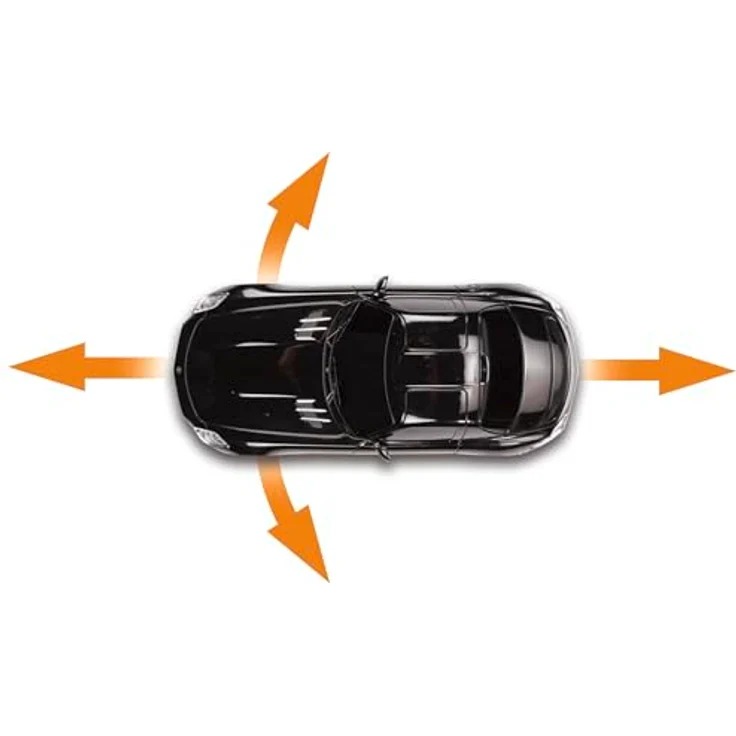 Carson 500404310 Mercedes Benz SLS AMG 1:24, ferngesteuertes Auto mit 2.4G Steuerung, LED-Beleuchtung, 60 Minuten Fahrzeit, schwarz – Bild 2