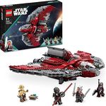 LEGO 75362 Star Wars Ahsoka Tanos T-6 Jedi Shuttle Set, baubares Raumschiff-Spielzeug mit 4 Minifiguren inkl. Sabine Wren und Marrok mit Lichtschwertern, Geschenk für Fans der Ahsoka-Serie