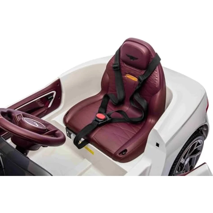 Beneo Motors Elektrisches Kinderauto Bentley Bacalar 12V, weiß, Türen öffnen nach oben, 2x25W Motor, LED-Beleuchtung, 2,4 GHz Fernbedienung, USB/AUX-Anschluss, Hinterradfederung, Originale Lizenz – Bild 4